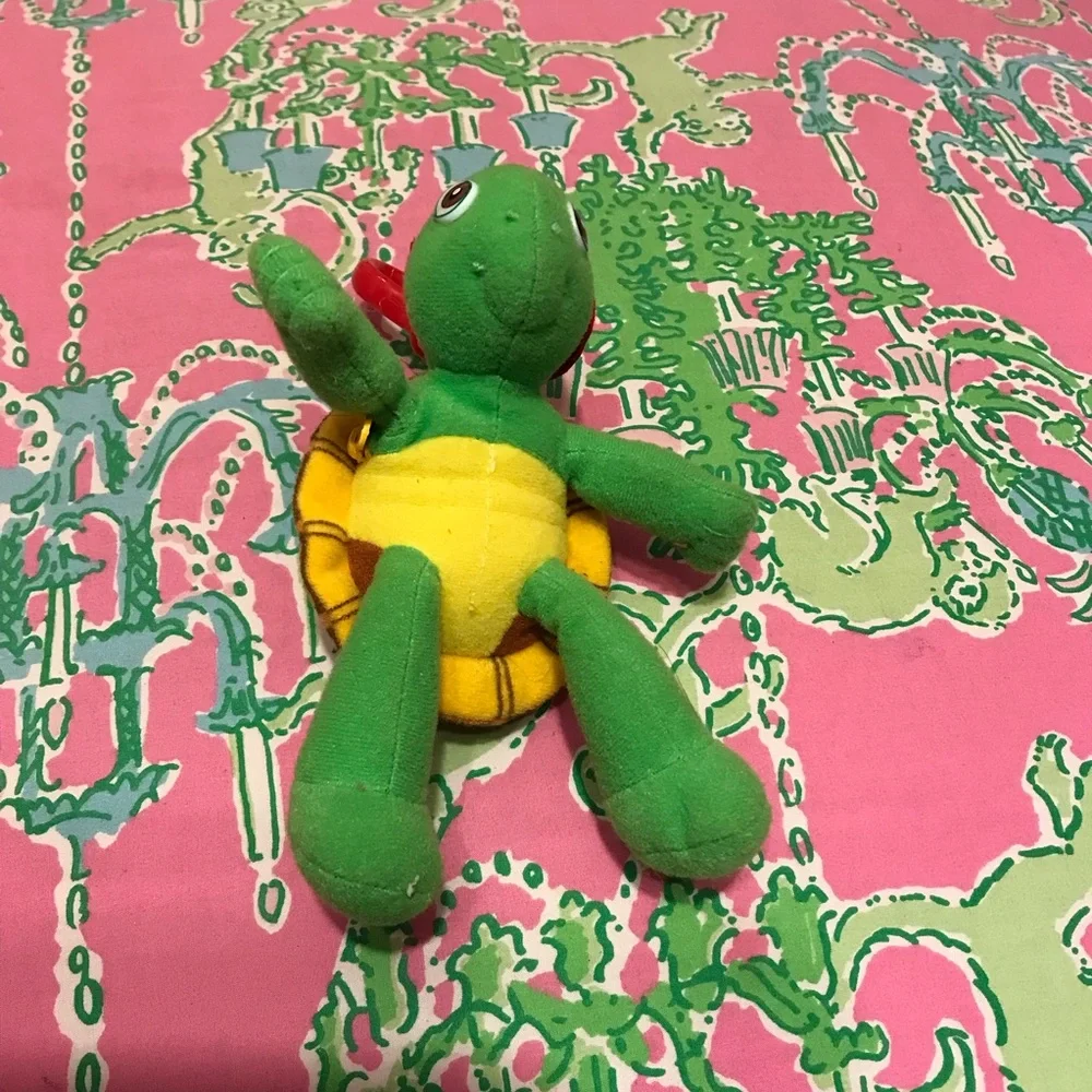 Franklin the Turtle Green and Yellow Plush keychain